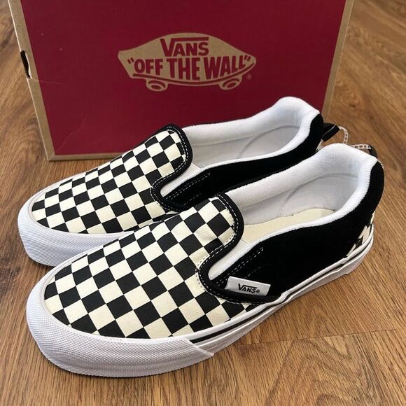 VANS knu checkerboard slip on shoes sneakers women’s 7 new - Picture 1 of 6